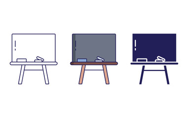 Fototapeta premium Whiteboard vector icon