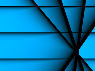 Fototapeta premium Tło niebieskie paski kształty abstrakcja