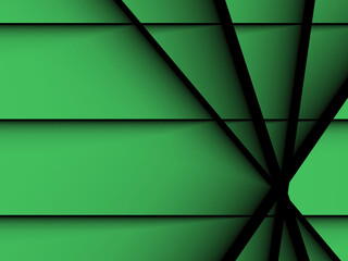 Tło zielone paski kształty abstrakcja  - obrazy, fototapety, plakaty