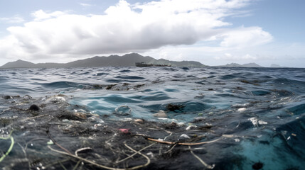 Fototapeta premium The newly formed organisms were living in the environment - generative ai.