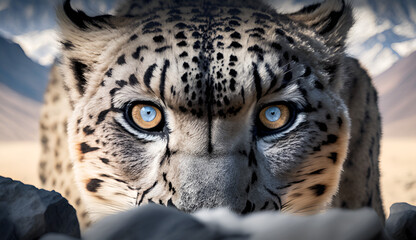 Naklejka premium 野生のジャガー wild jaguar generative AI 