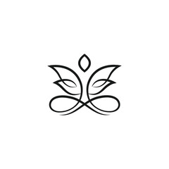 yoga health and wellness logo design