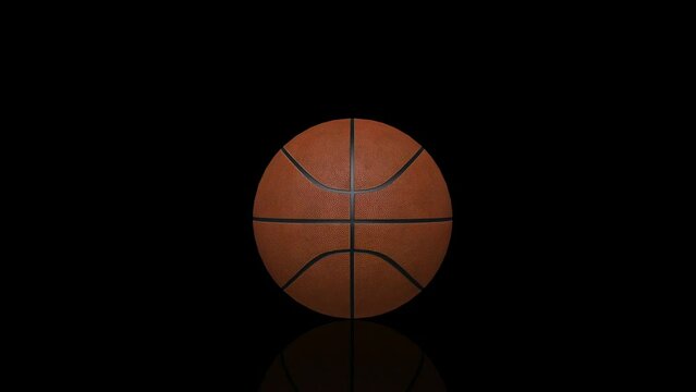 Basket Ball turns on itself animation
