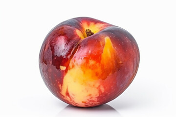 Obraz premium Fresh Nectarine Fresh Peach Fruit Beautiful Ripe Vegan Vegetarian Fruit