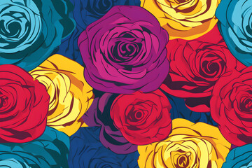 Fototapeta na wymiar Rose pattern