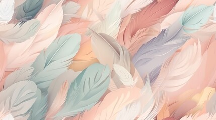 abstract background in pastel colors of soft fluffy texture like feathers .generative AI 