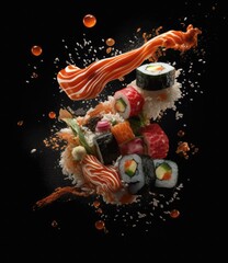 Fototapeta na wymiar japanese food sushi