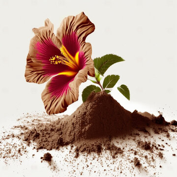 Beautiful Hibiscus Flower Ground Hibiscus Fresh Blood Pressure Relief 