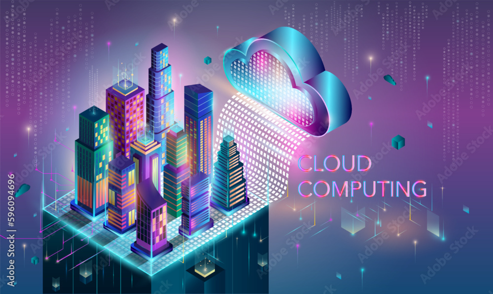 Poster cloud computing concept