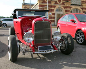 Classic 1932 Ford Hot Rod. Roadster past and present