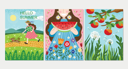 Hello summer posters