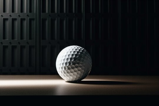 Wallpaper with image of a golf ball. Generative AI