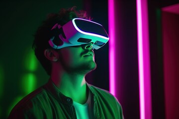 Virtual Reality lens. Metaverse. Artificial intelligence. Augmented reality. Generative AI. 