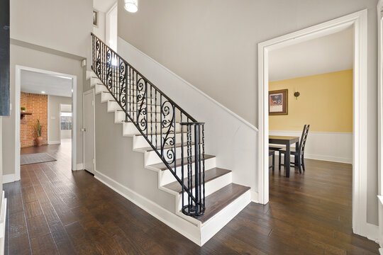 interior modern house with staircase