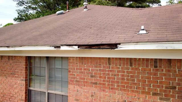 Roof and Fascia board damaged from water and neglect