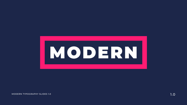 Modern Slides Typography