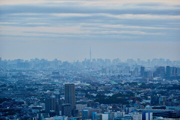 早朝の東京