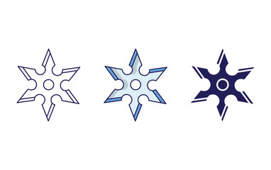 Shuriken vector icon © Icongeek26