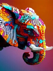 3D elefante