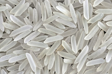 Background from scattered polished parboiled basmati rice