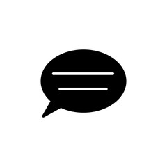 Chat icon vector. Chat Icon in trendy flat style isolated. Speech bubble symbol for web design