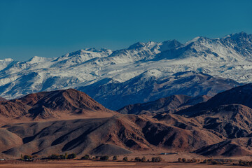 Autumn mountains landscape in Kyrgyzstan