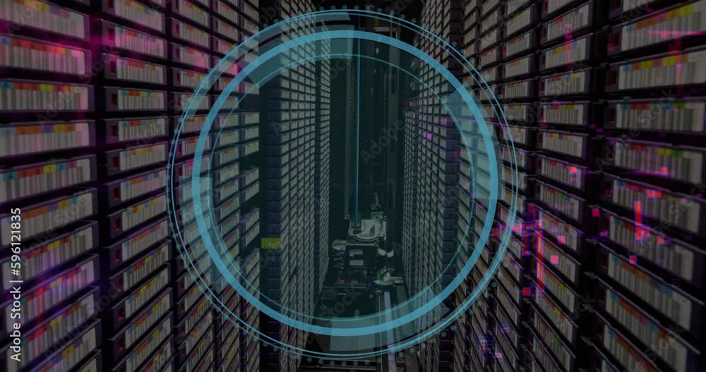 Poster data loading and processing over computer server room