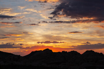 Sunrise at Red Rock Canyon National Conservation Area near Las Vegas, Nevada.  