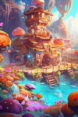 Atmospheric Dreams: Aesthetic Atmosphere in a Whimsical World - Generative AI
