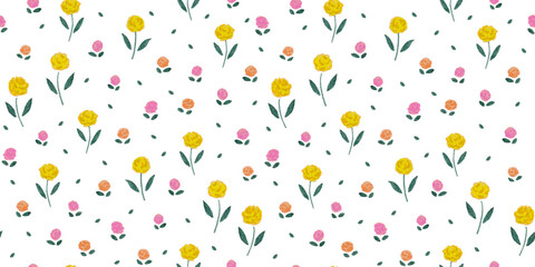 Happy Mother's day! Floral seamless pattern for background, card, invitation, banner, social media post, poster, mobile apps, advertising.

