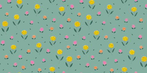 Happy Mother's day! Floral seamless pattern for background, card, invitation, banner, social media post, poster, mobile apps, advertising.
