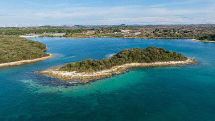 view of the coast of the sea, island mediterranean sea