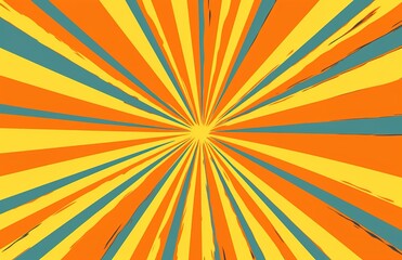 Fototapeta premium Sunburst graphic design background, generative ai