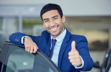 You wont find a better deal anywhere else. Cropped portrait of a handsome young male car salesman...
