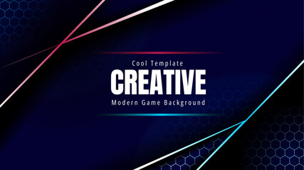 Modern Creative Background Gaming Design. very suitable for presentations, game covers, technology banners.