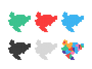 佐賀県　地図（スクエア②）