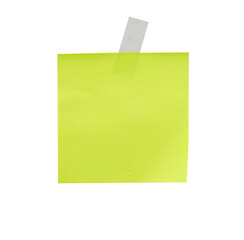 Blank note paper with transparent tape