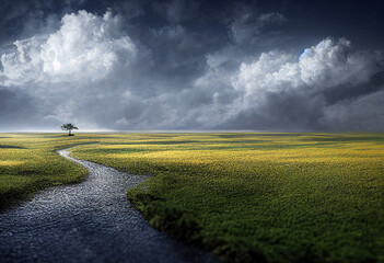 Obraz premium Nature Meets Technology: Digital Transformation for a Sustainable Future