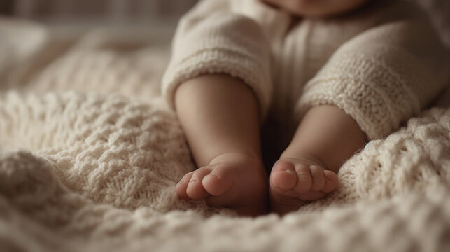 Tiny Wonders: Adorable Baby Feet Captured in a Photo