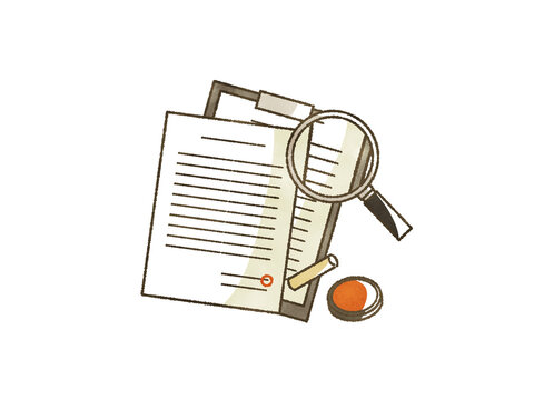印鑑と書類