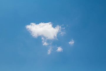 Blue sky background with tiny clouds. Nature cloud blue sky background.