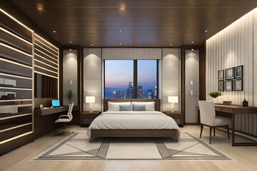 Bedroom interior design GENERATIVE AI
