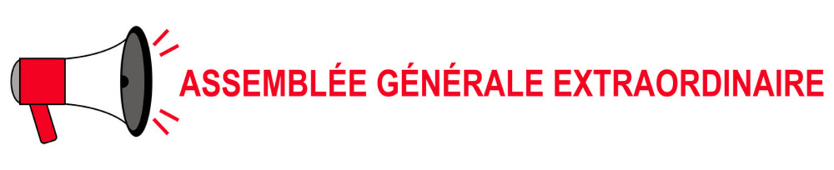 Fototapeta premium Assemblée Générale Extraordinaire