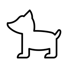 Icono de perro. Mascota. Ilustración vectorial