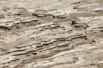 Dead Sea landscape Masada National Park in Israel