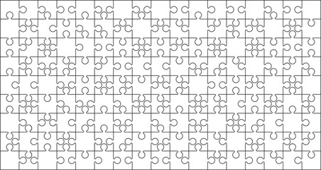 Many pieces of jigsaw puzzle as background