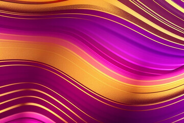 Abstract Fabric Background 3D Yellow and Purple Swirl. Made with Generative AI.