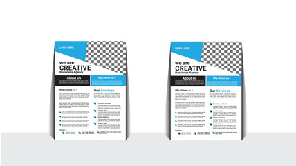 a bundle of 5 templates of a4 flyer, Flyer template layout design. business flyer, brochure, magazine or flier mockup in bright colors. perfect for creative professional business. vector.