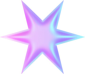 Obraz premium y2k star element