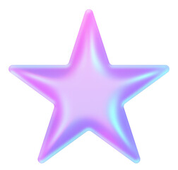 Obraz premium y2k star element